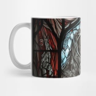 Stained Glass Zombie Girl Villager Mug